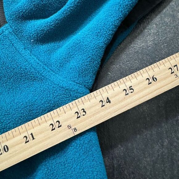 Vintage 90s The North Face Men’s Blue Fleece 1/4 Zip Up Jacket 100% Polyester - Picture 10 of 16